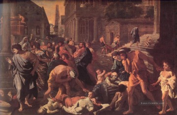  Klassische Kunst - Die Pest von Aschdod klassische Maler Nicolas Poussin Die